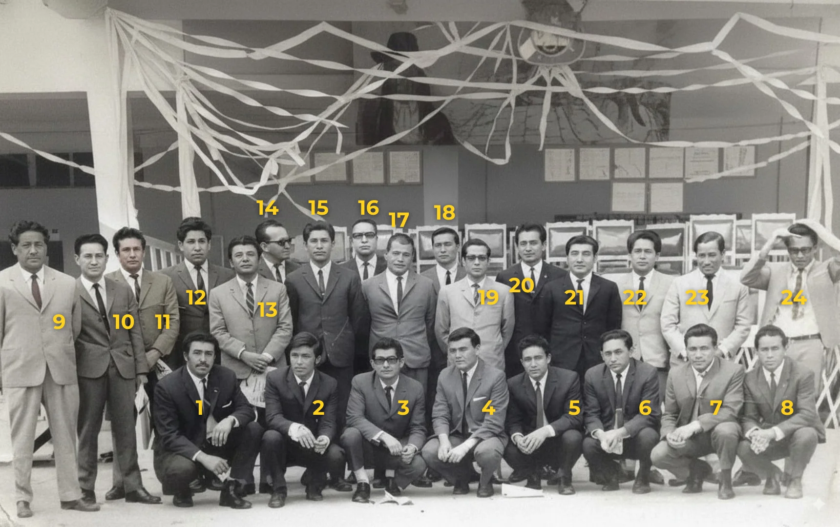 Profesores de la promoción 1972 del Colegio San Ramón